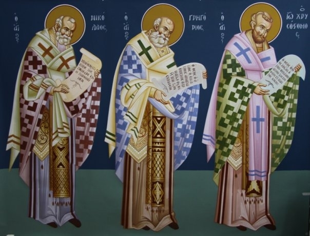 Saints Nikolaos, Grigorios, Ioannis Chrisostomos