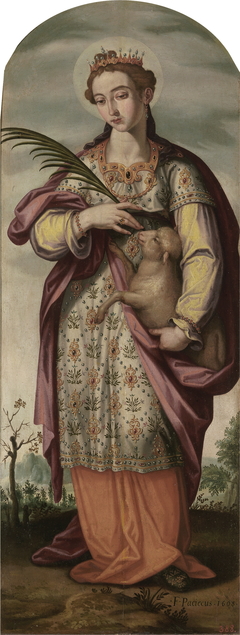 Santa Inés by Francisco Pacheco