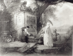Scene at a Well by Hubert Robert