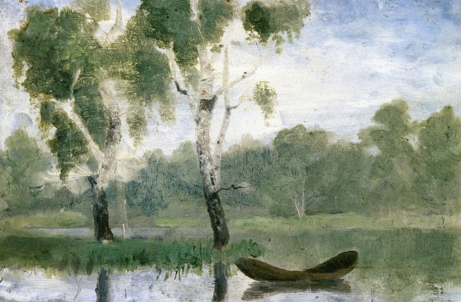 Small Lake with Boat