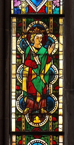 Stained Glass Panel with Emperor Henry II by Anonymous