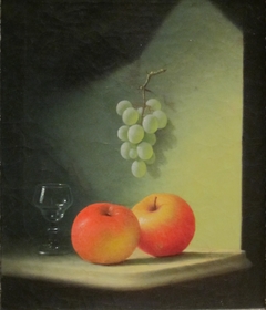 Still-life with Apples and Grapes