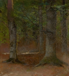 Study of Forest by László Mednyánszky