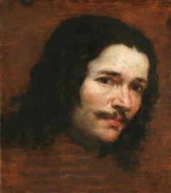 Study of the Head of a Man by attributed to Juan Carreño de Miranda