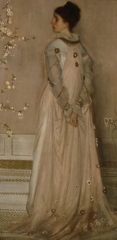 Symphony in Flesh Color and Pink: Portrait of Mrs. Frances Leyland by James Abbott McNeill Whistler