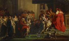 The Coronation of Maria de' Medici, a copy after Peter Paul Rubens