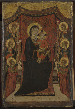 The Crucifixion and the Virgin and Child Enthroned