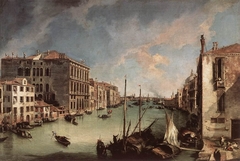The Grand Canal from San Vio, Venice by Canaletto