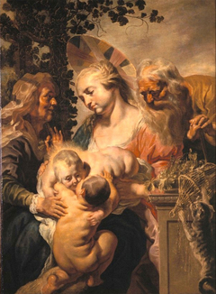 The Holy Family with St. Elizabeth and the Infant St John the Baptist by Jacob Jordaens