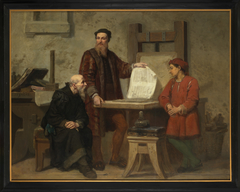 The invention of the printing press by Corneille Seghers
