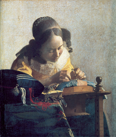 The Lacemaker by Johannes Vermeer