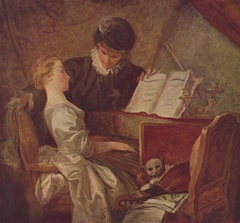 The Music Lesson by Jean-Honoré Fragonard