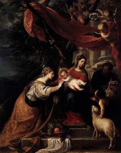 The Mystic Marriage of Saint Catherine by Mateo Cerezo