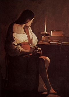 The Penitent Magdalene by Georges de La Tour
