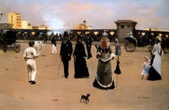The Place and Pont de l'Europe by Jean Béraud