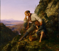 The Robber and His Child by Carl Friedrich Lessing