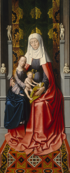 The Saint Anne Altarpiece: Saint Anne with the Virgin and Child [middle panel] by Anonymous