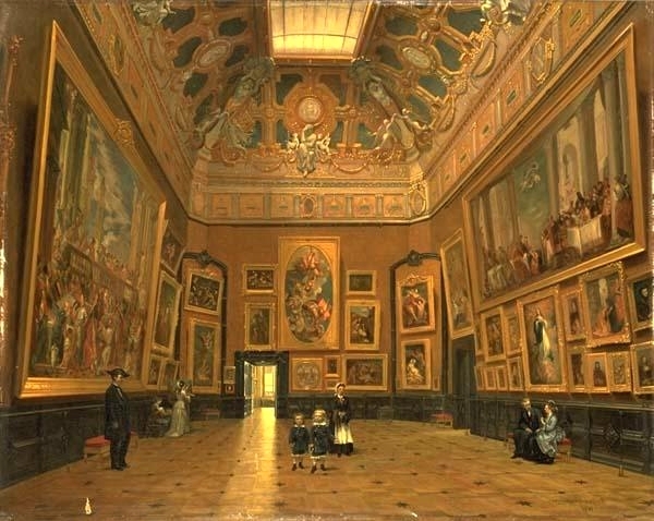 The Salon Carré in the Louvre