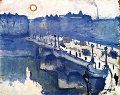 The Seine at Pont-Neuf, Fog Effect by Albert Marquet