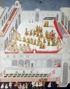 The story of Krishna enacted before Maharana Jagat Singh II by Anonymous