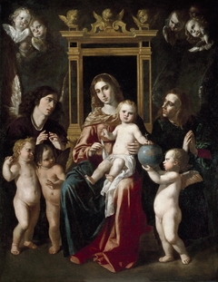 The Virgin and Child on a Throne of Angels