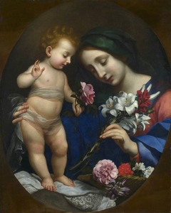 The Virgin and Child with Flowers by Anonymous