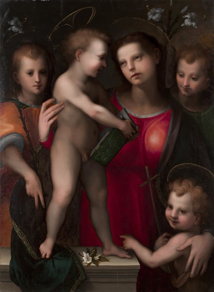 The Virgin and Child with the Young Saint John the Baptist and Two Angels