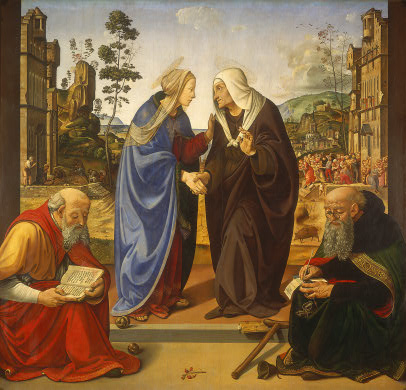 The Visitation with Saint Nicholas and Saint Anthony Abbot
