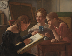 Three Young Girls (The Artist's Sisters: Alvilde, Ida and Henriette)