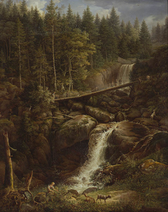 Triberger Wasserfall by Johann Friedrich Helmsdorf