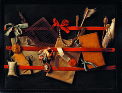 Trompe-l'oeil still-life by Samuel van Hoogstraten