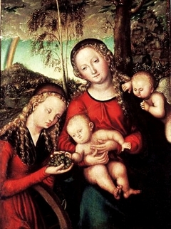 Virgin and Child with Saint Catherine of Alexandria by Lucas Cranach the Elder