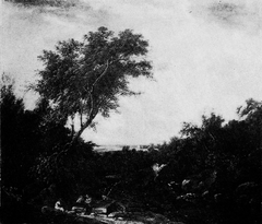 Landscape with a twisted tree by Salomon van Ruysdael