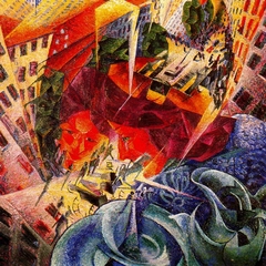 Visioni simultanee (Simultanvisionen) by Umberto Boccioni