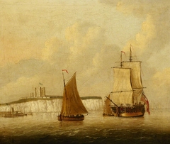 Vessels under sail off Dover by Anonymous