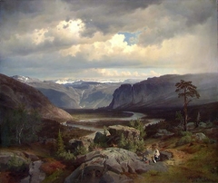 View from Valle in Setesdal by Johan Fredrik Eckersberg
