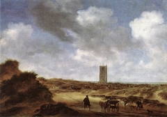 View of Egmond aan Zee by Salomon van Ruysdael