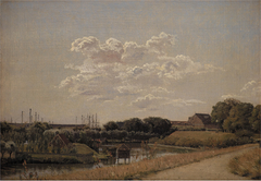 View of the Citadel Ramparts Looking Towards Langelinie and the Naval Harbour by Christen Købke