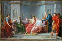 Virgile lisant l'Enéïde devant Auguste et Livie by Jean-Baptiste Wicar