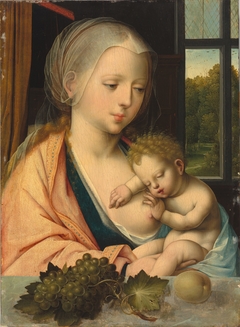 Virgin and Child by Master with the Parrot