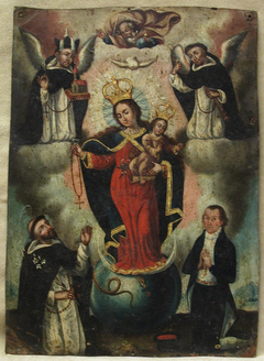 Virgin of the Rosary with Dominican Saints and Donor by Anonymous