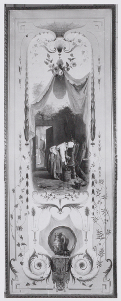 Wanddecoratie met watertappende vrouw by Paul-Alfred Colin