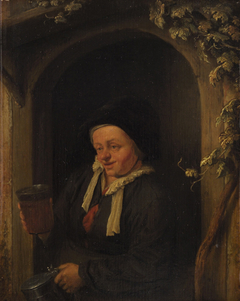 Woman in a Window, with Beer-glass and Jug