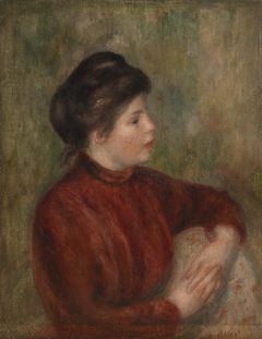Woman Leaning on a Chair (Femme appuyée sur une chaise) by Auguste Renoir