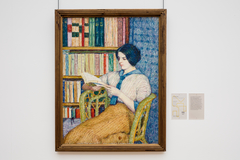 Woman Reading by Torajirō Kojima
