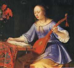 Woman with Cittern
