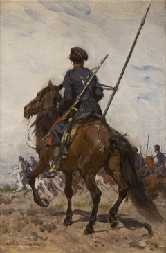 A Cossack by Józef Chełmoński