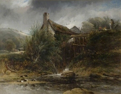 A Watermill Near Totnes, Devon by Frederick W Watts