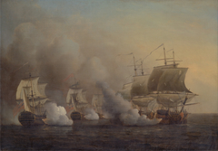 Action off the Cape of Good Hope by Samuel Scott