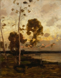 After the Sunset, Landscape from Åland by Victor Westerholm
